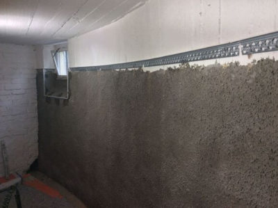 Kellerwand abgedichtet