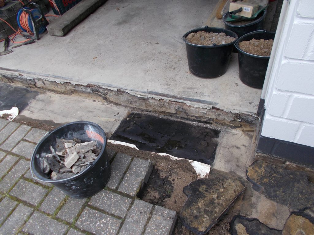 Sanierung Garagenschwelle